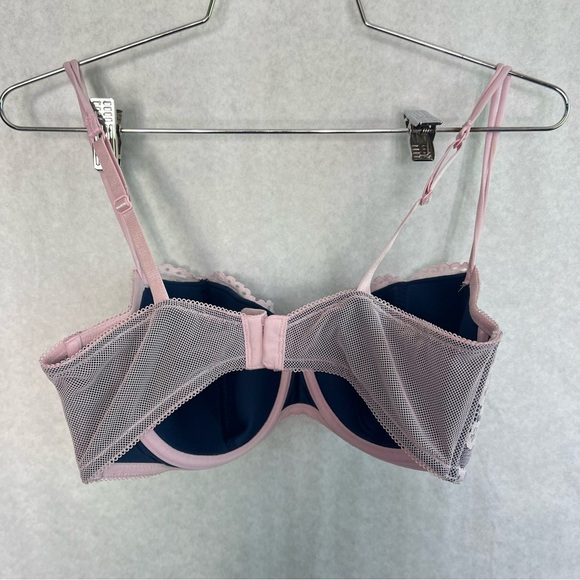 b tempted bra 36DD pink mesh floral lace - Picture 2 of 3